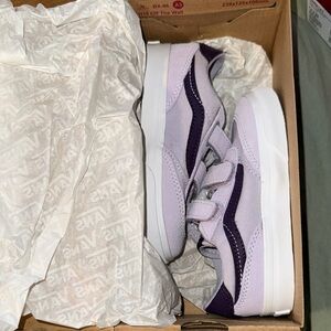 Vans Todlers  Lavender & Dark Purple Sneakers NEW Size 5.0, 6.0, 8.0, 9.0 NEW